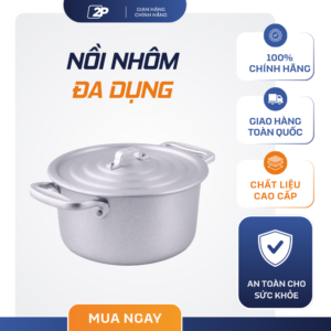 Nồi Nhôm Cao Cấp Kim Hằng Đa Dụng - Đủ Size 18cm, 22cm, 26cm - Truyền Nhiệt Nhanh, Bền Bỉ.